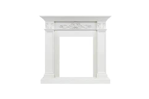 Каминокомплект Verona Белый дуб с очагом Majestic FX M Black