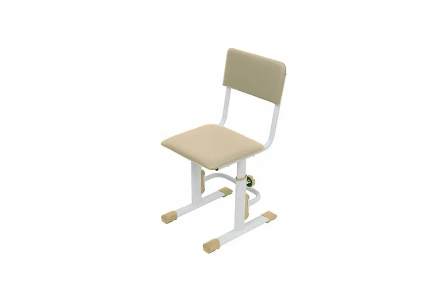 Стул для школьника регулируемый Polini kids City / Polini kids Smart S, белый-макиато — фото 1 из 6