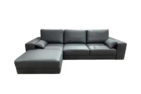 Диван Престон с канапе Gunnared dark grey (правый)