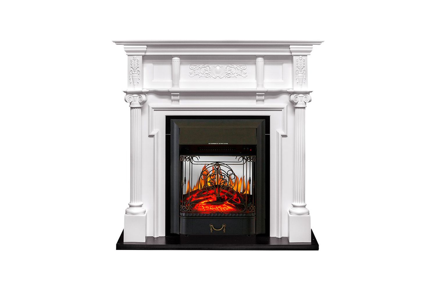 Каминокомплект Oxford  Белый с очагом Majestic FX M Black