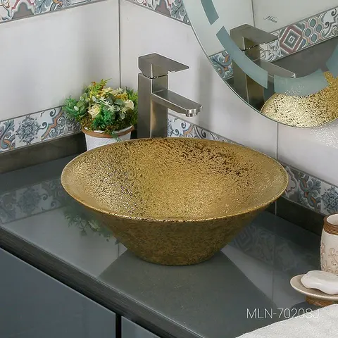 Раковина MELANA MLN-7020SJ золото