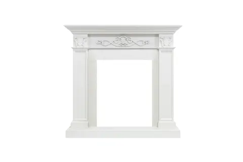 Каминокомплект Verona Белый дуб с очагом Fobos FX Black
