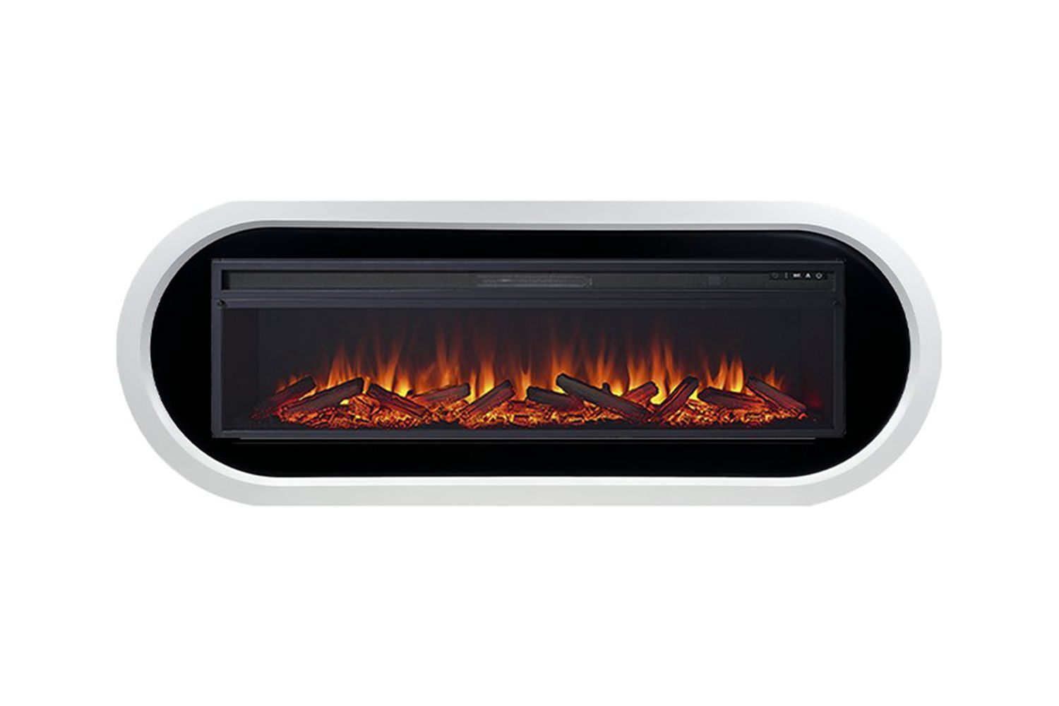 Каминокомплект Ellips Белый с черным с очагом Vision 60 LOG LED