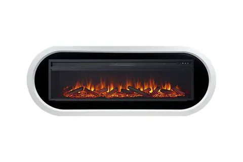 Каминокомплект Ellips Белый с черным с очагом Vision 60 LOG LED