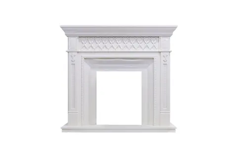 Каминокомплект Alexandria  Белый с очагом Majestic FX M Brass