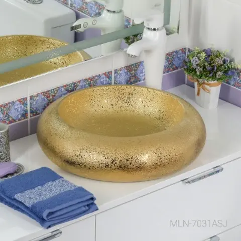 Раковина MELANA MLN-7031ASJ золото