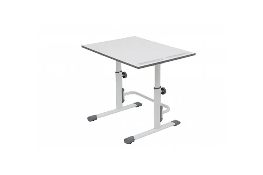 Растущая парта-трансформер Polini kids Simple М1 75х55 см, белый-серый — фото 1 из 9