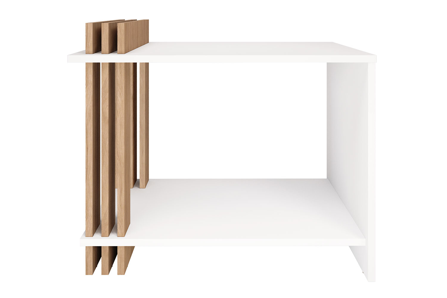 Стол журнальный Троя-520.01 Белый+Швейцарский вяз