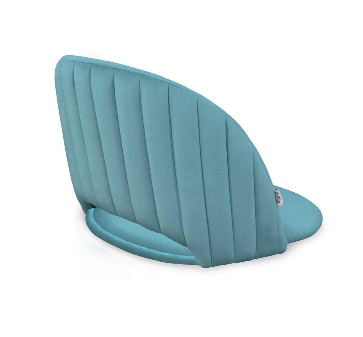 Стул барный SHT-ST34-1/S128 Голубая пастель / хром / белый муар