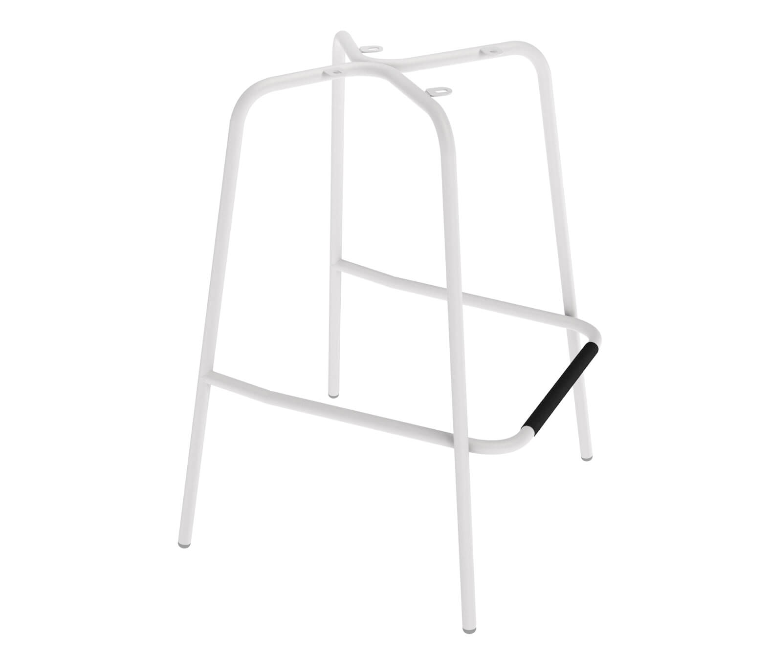 Стул барный SHT-ST19/S29P Белый / белый муар