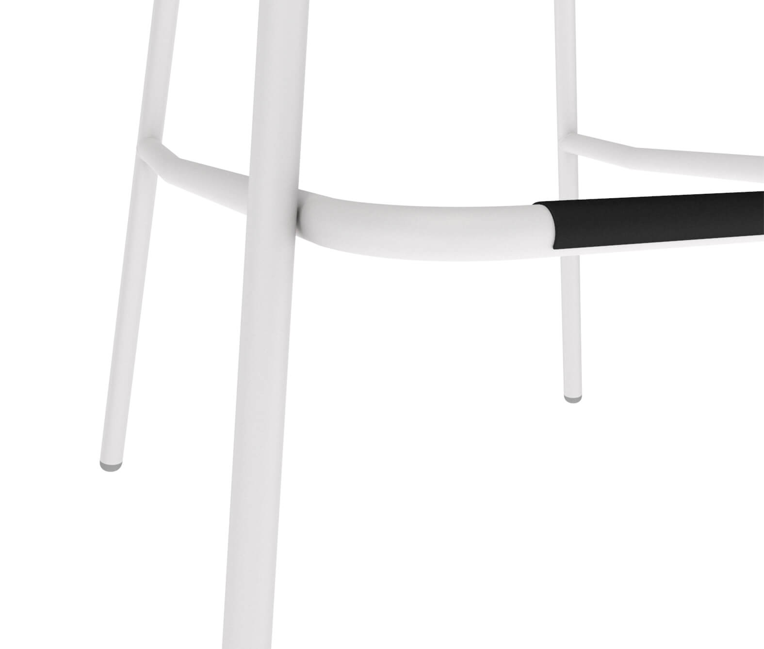 Стул барный SHT-ST19/S29P Белый / белый муар