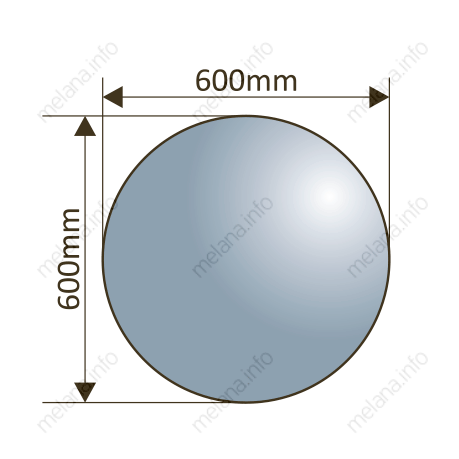 Зеркало с LED-подсветкой MELANA-600 MLN-LED088