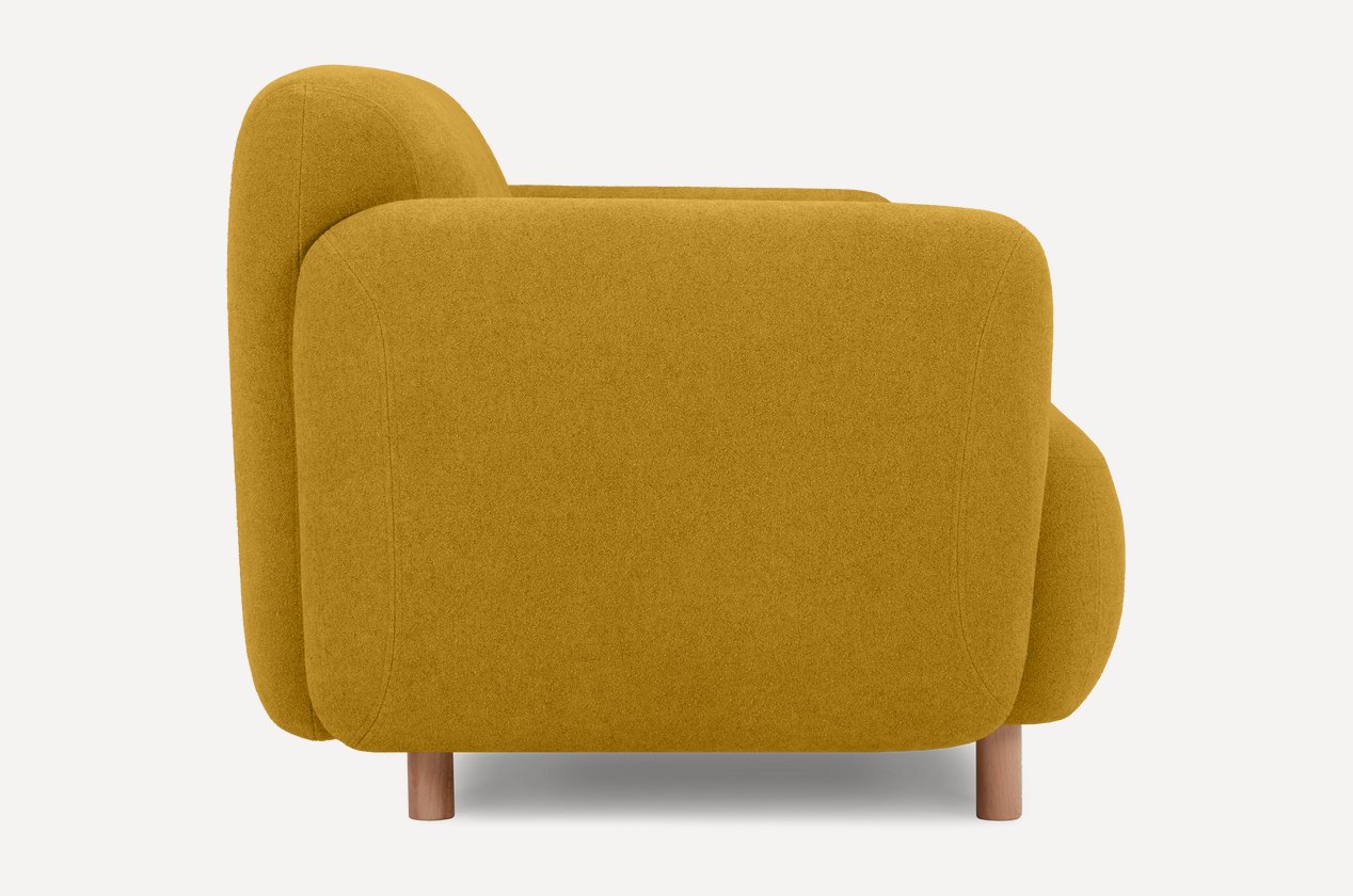 Диван Пайпел-3 Bucle Yellow