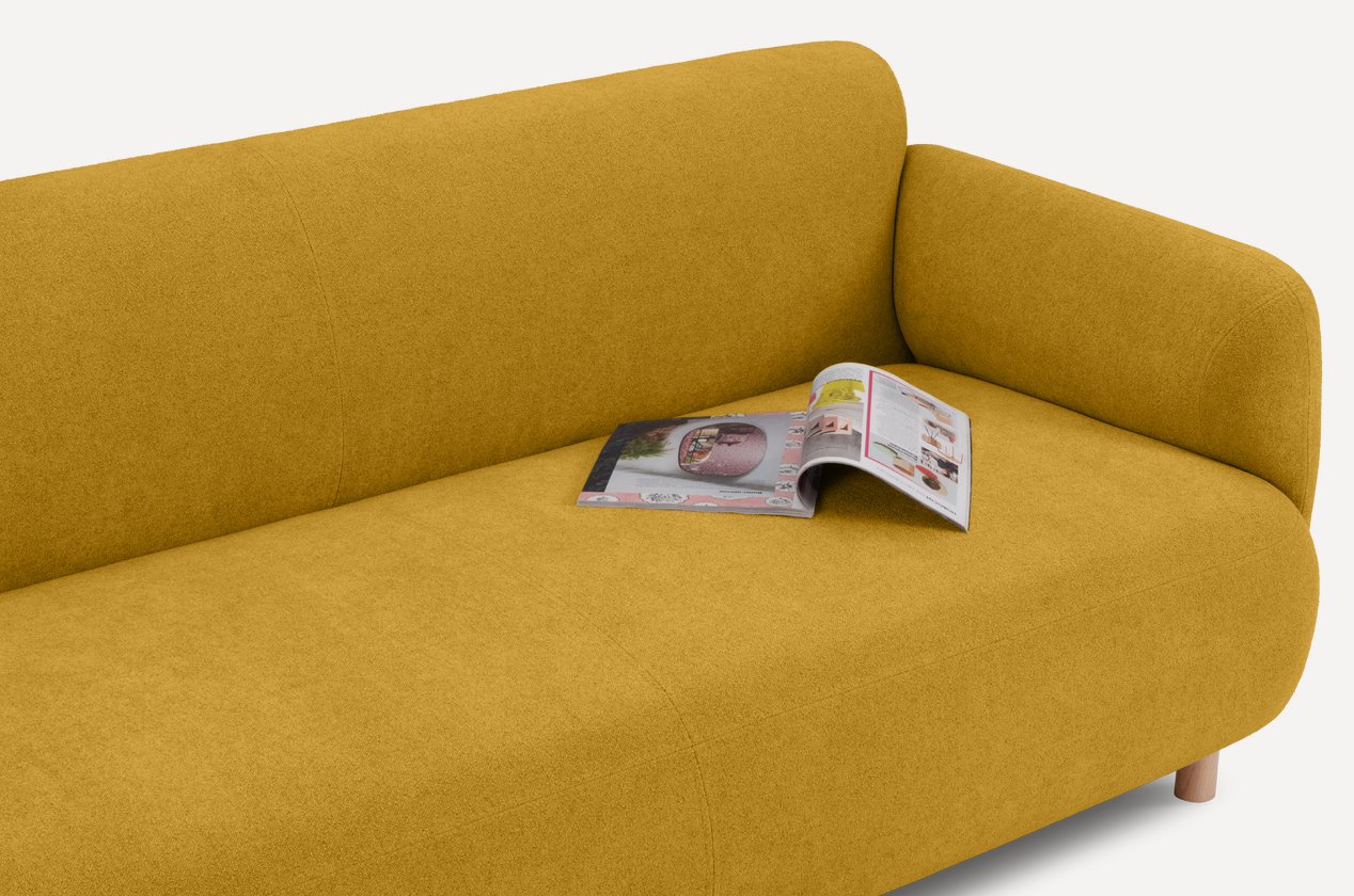 Диван Пайпел-3 Bucle Yellow