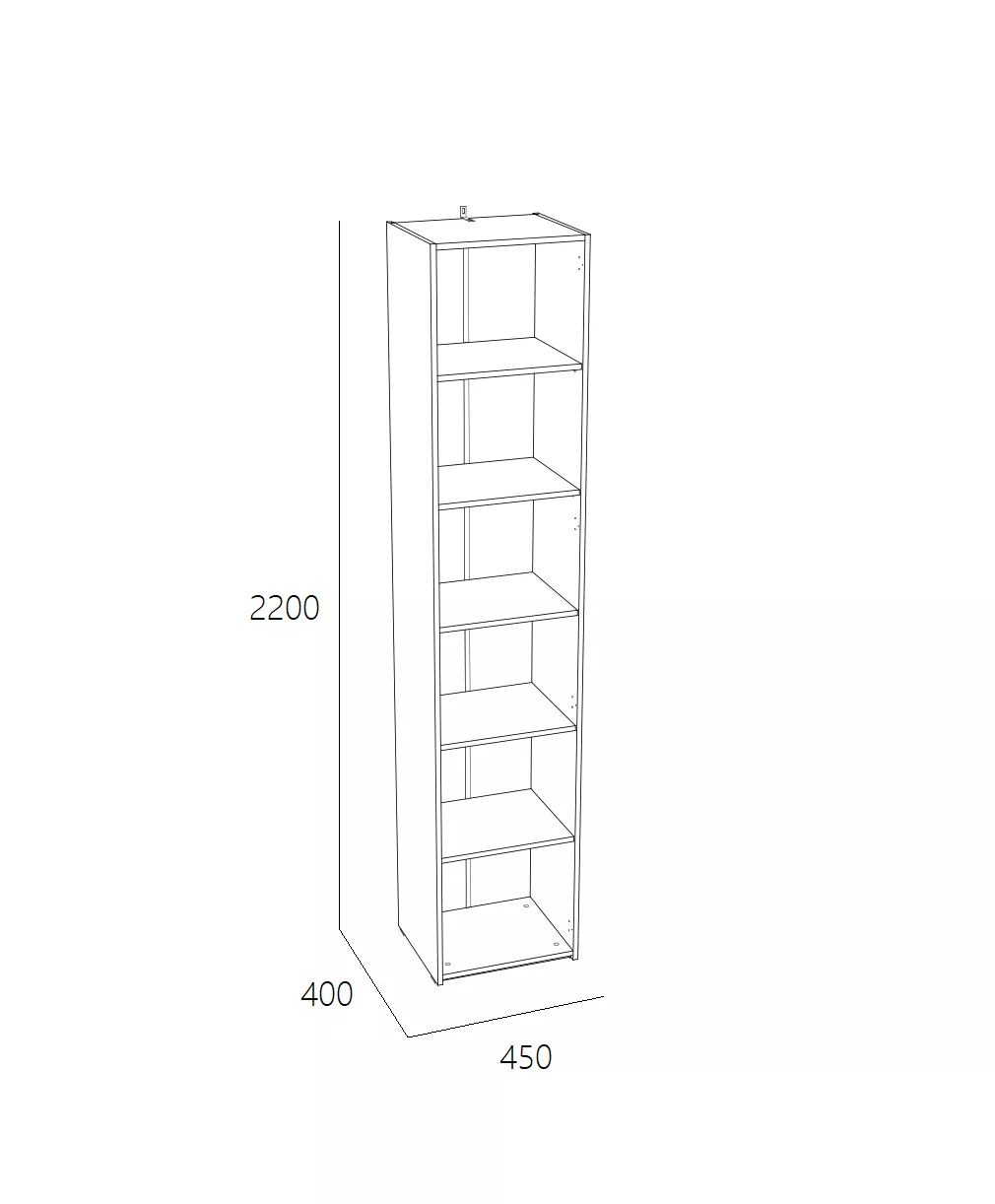 Шкаф для белья Арден 200.01 (Витрина)