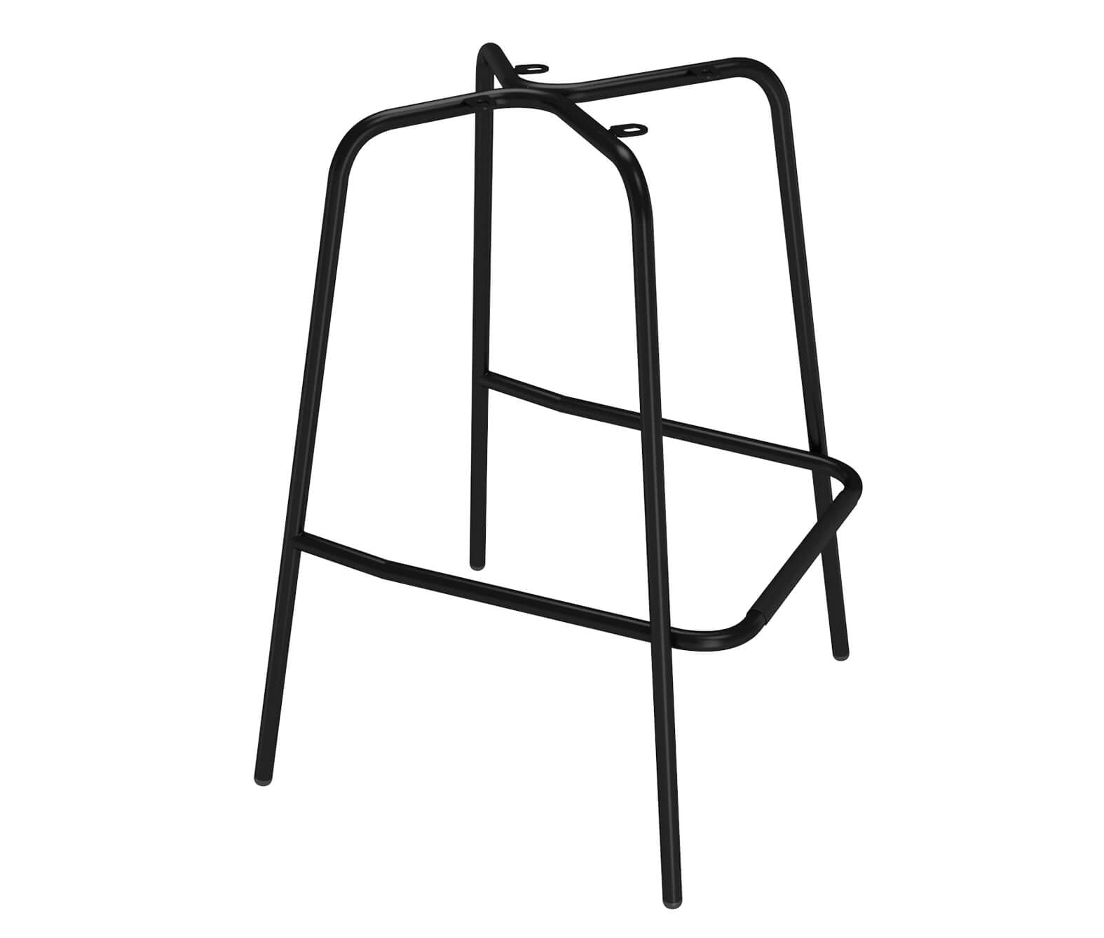 Стул барный SHT-ST19/S29 черный/черный муар