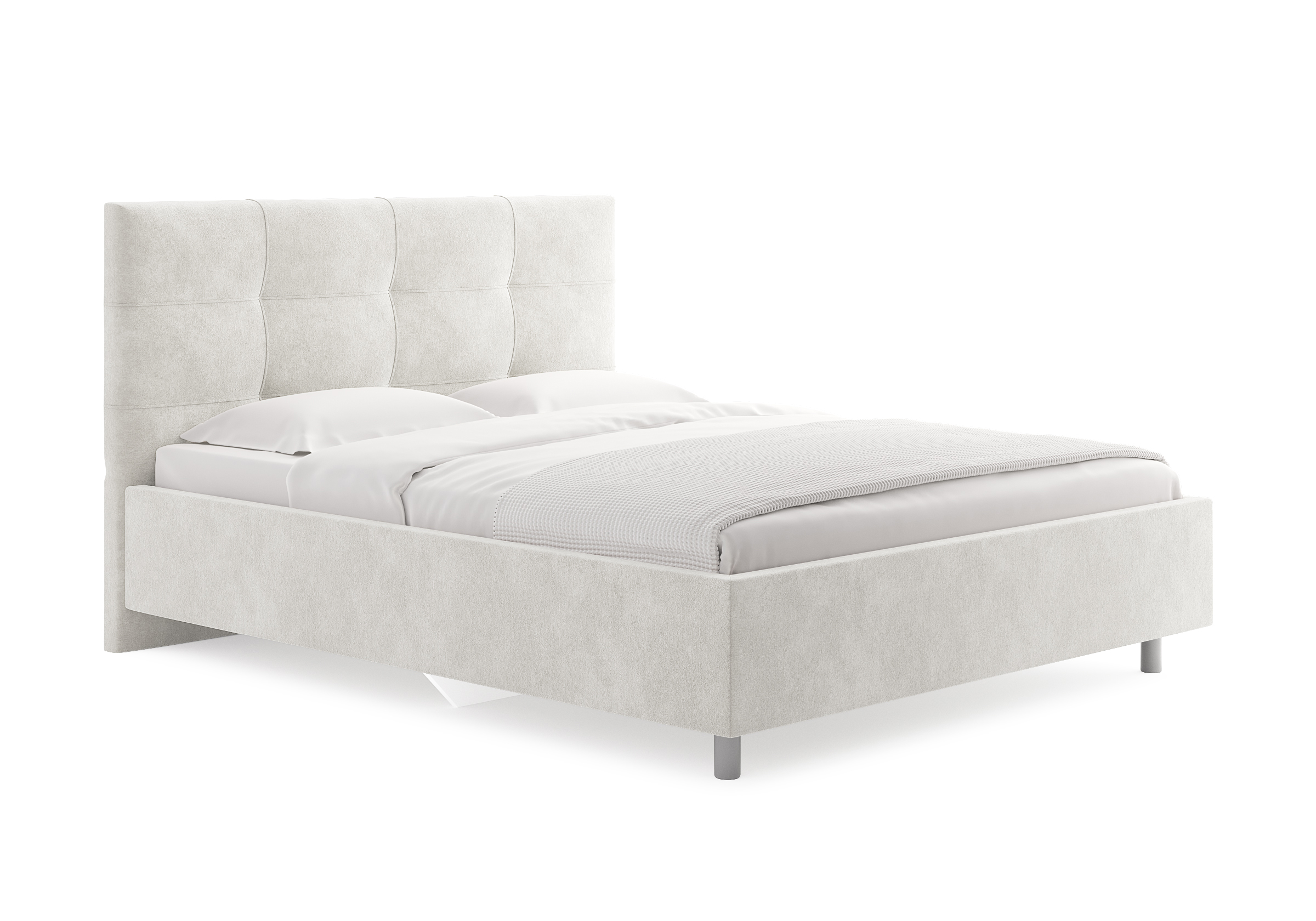 Кровать Caprice Микровелюр Белый