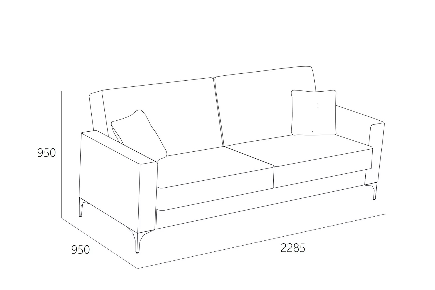 Диван-кровать Алекс 3Т Геометрия 69+ Вивальди 7