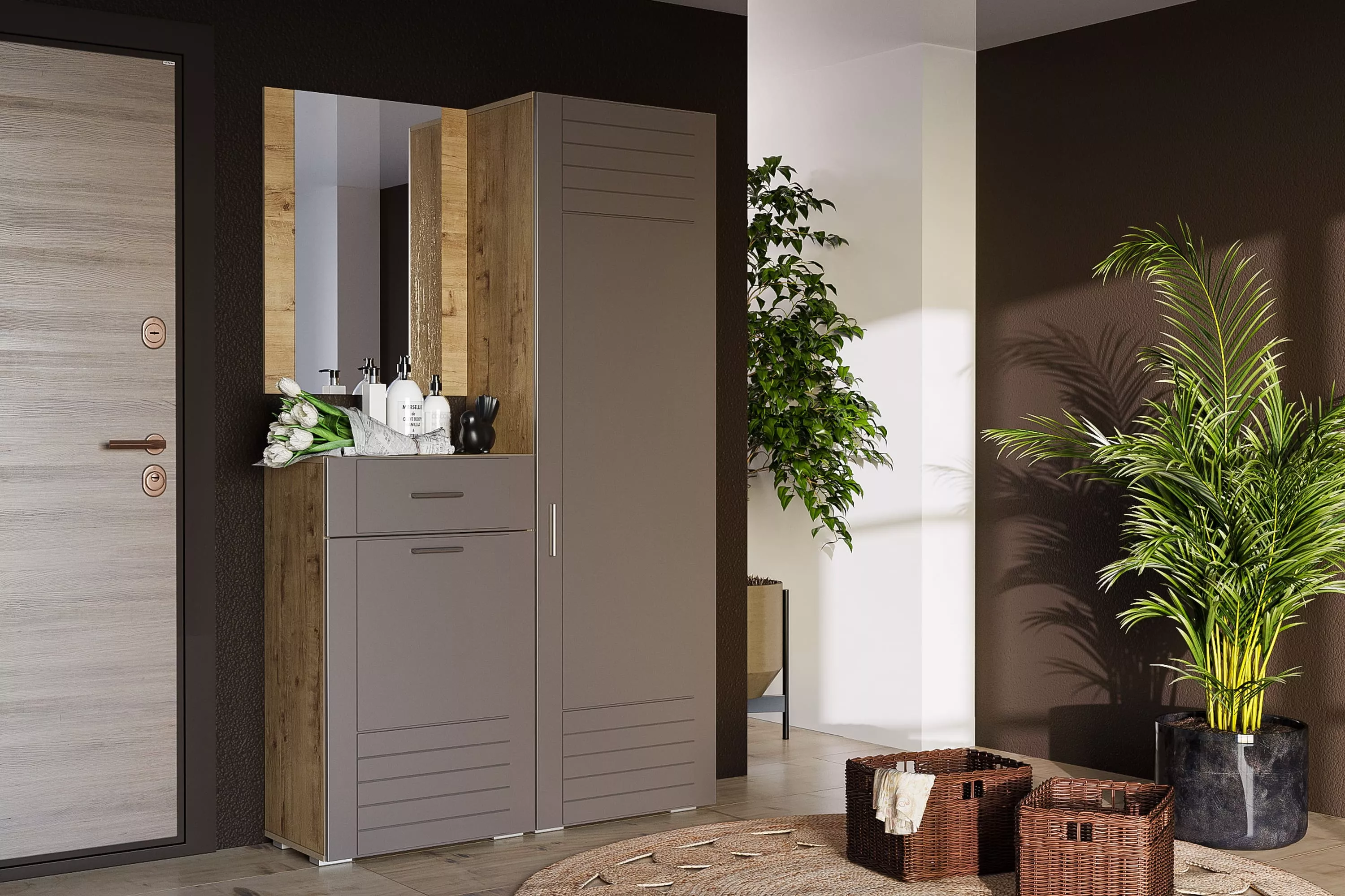 Зеркало "Livorno" НМ 040.68 Х Дуб Бунратти