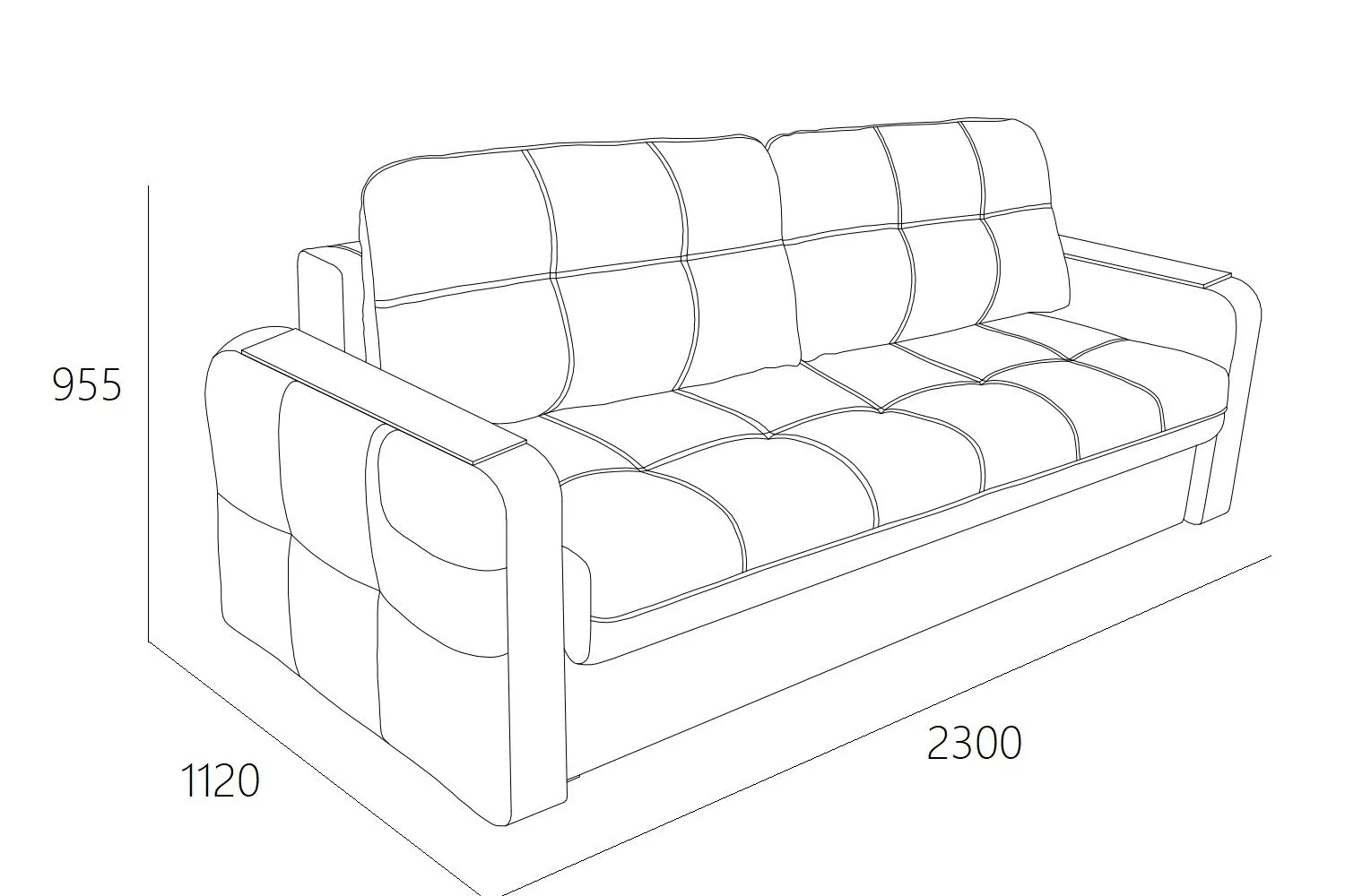 Диван-кровать Smart Onix 13