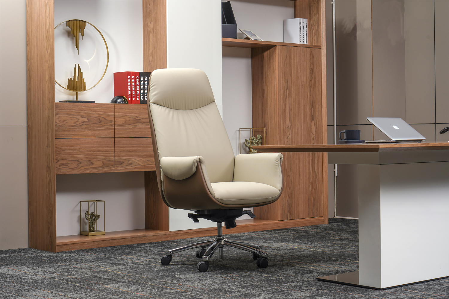 Кресло с высокой спинкой DL259A-PU