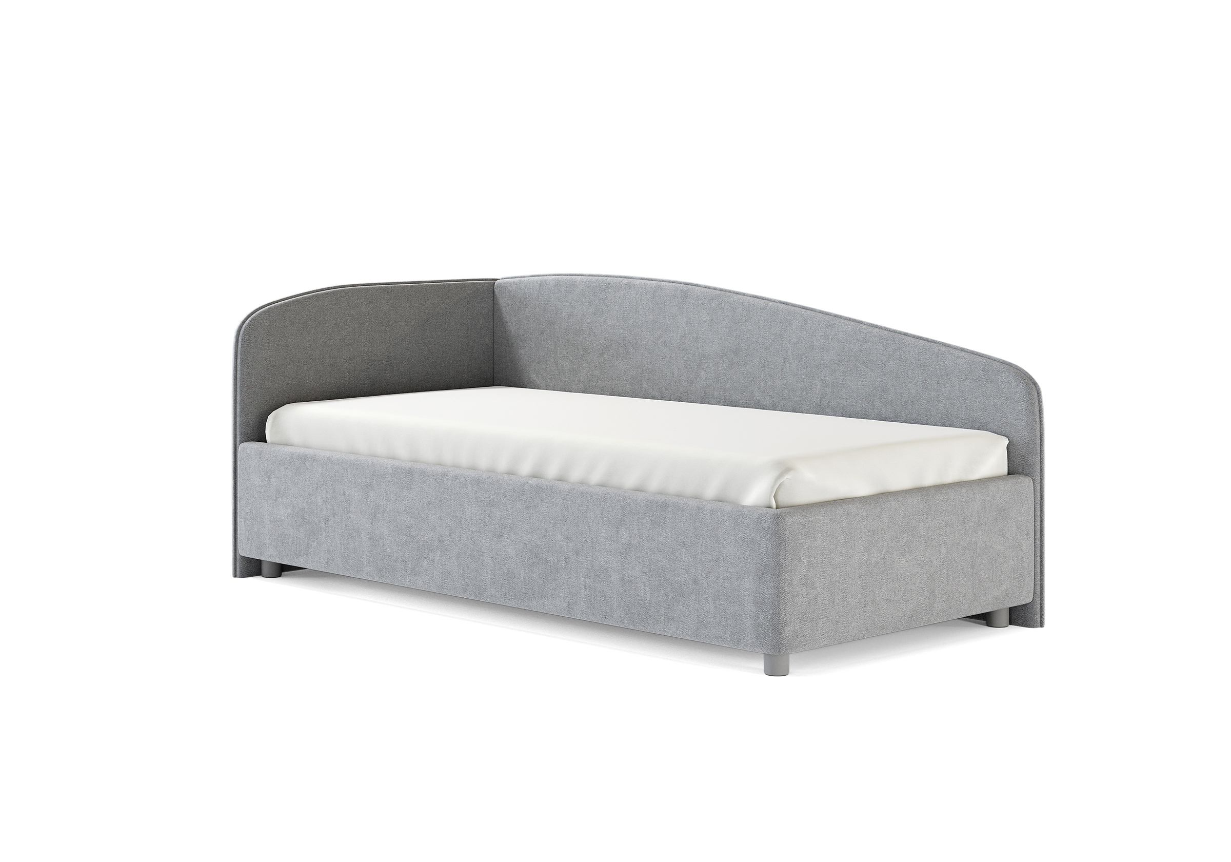 Кровать Paola L Рогожка Пепельный Кровать Paola L Рогожка Пепельный