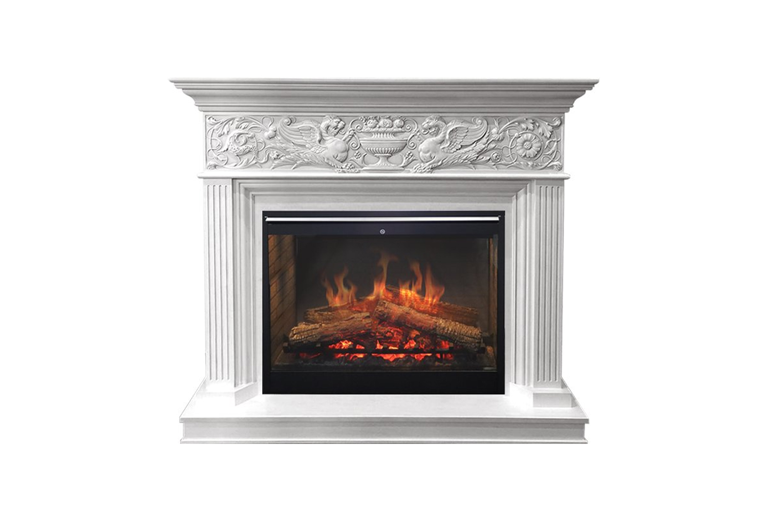 Каминокомплект Palace (белый с серебром) + DF 3020-INT Symphony 30 Каминокомплект Palace (белый с серебром) + DF 3020-INT Symphony 30