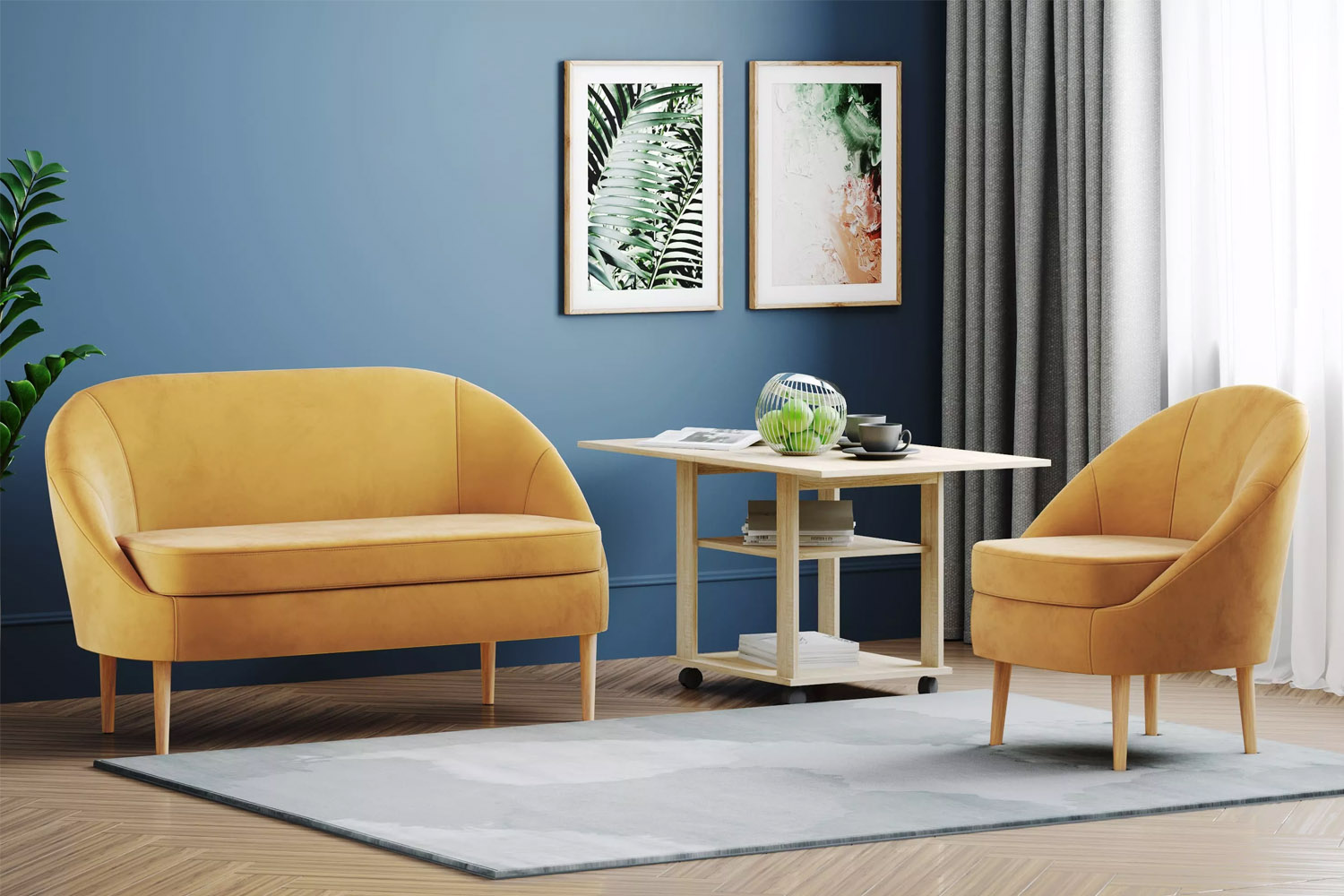 Кресло Комо Ультра Мустард