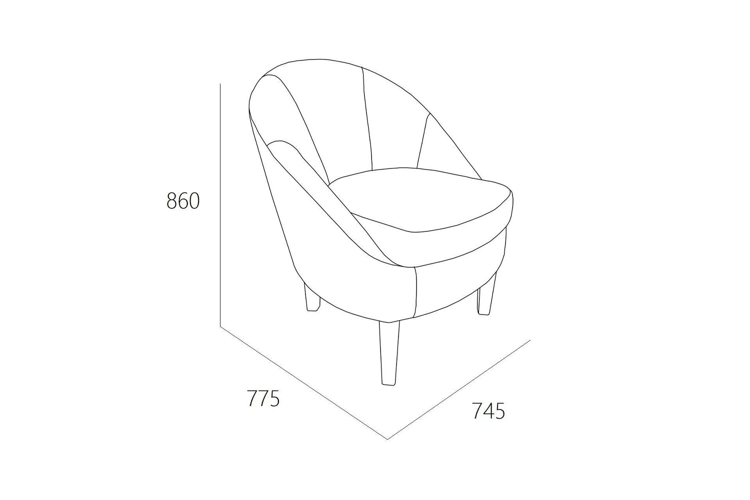 Кресло Комо Ультра Мустард
