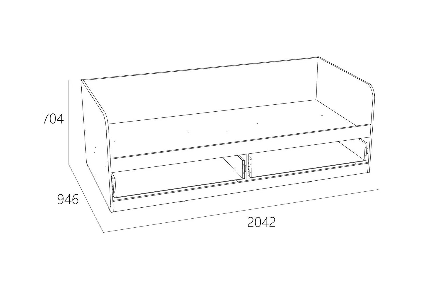 Кровать Элиот НМ 041.92