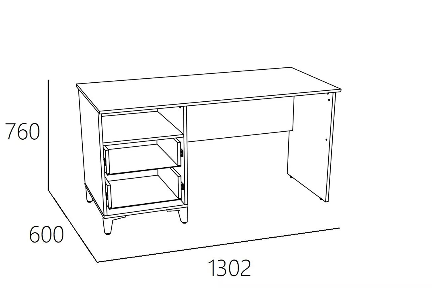 Стол письменный Морти  НМ 041.16