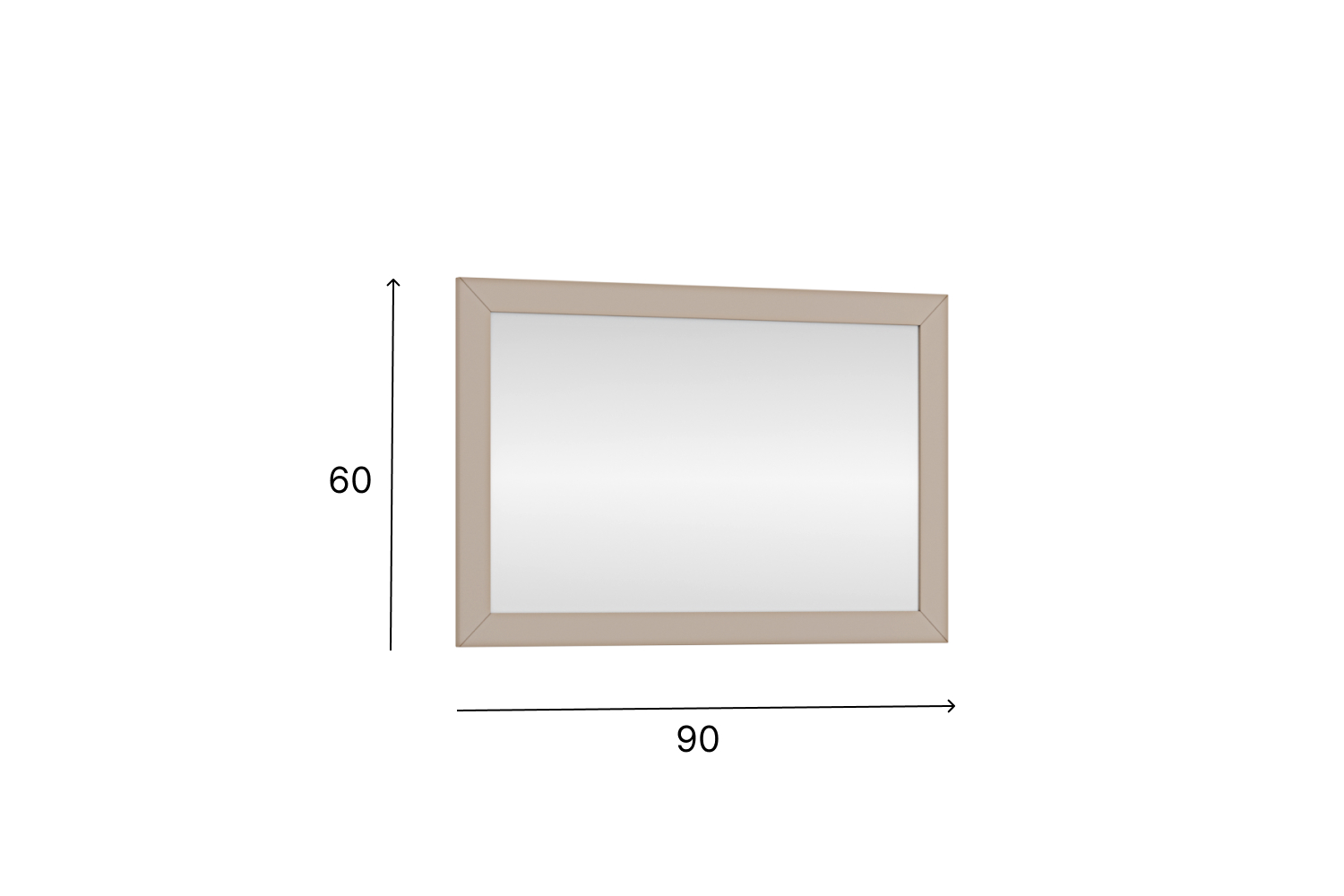 Зеркало Кантри КА-601.01 Кашемир серый
