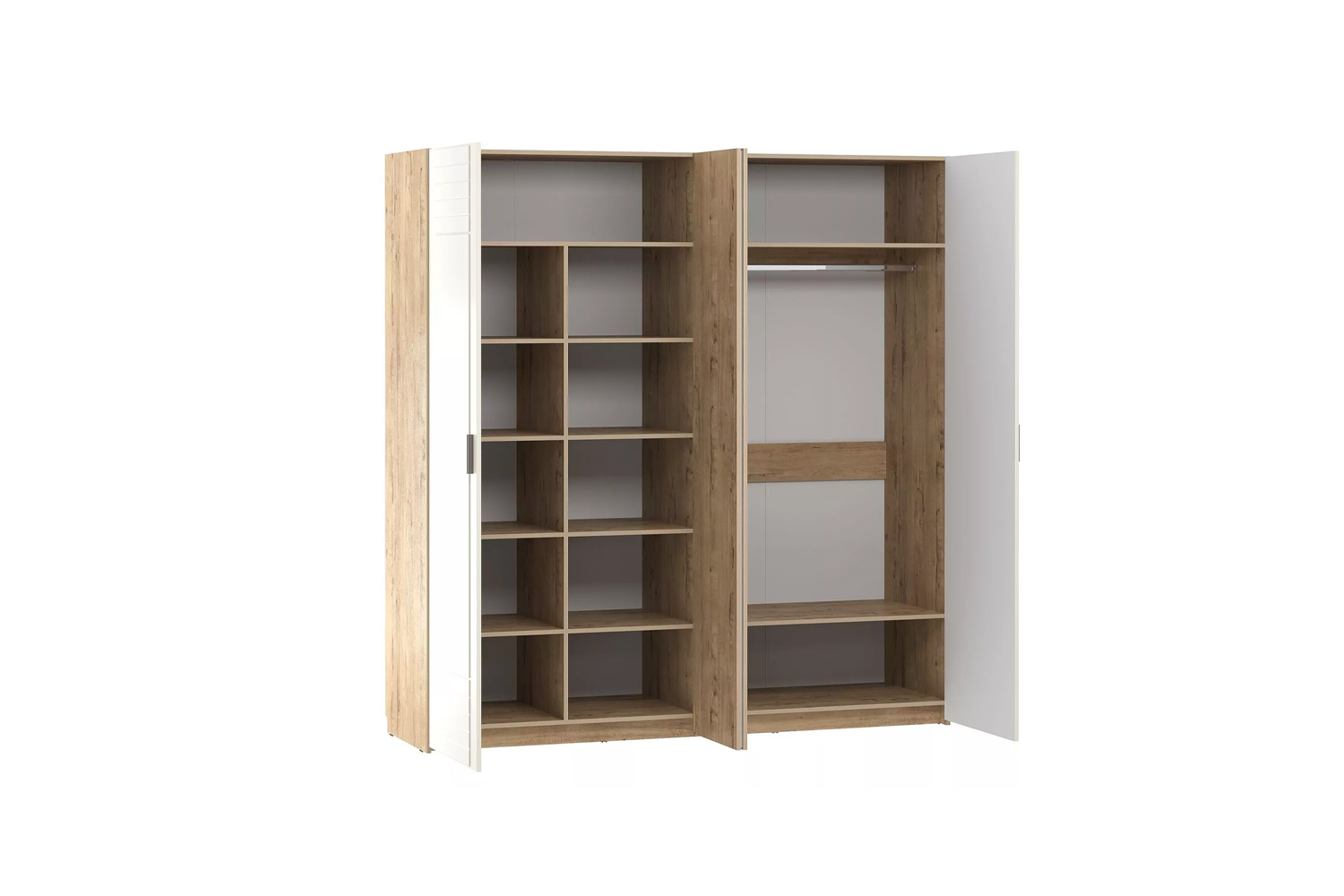 Шкаф комбинированный Livorno НМ 013.58 Х Софт Панакота, Дуб Бунратти