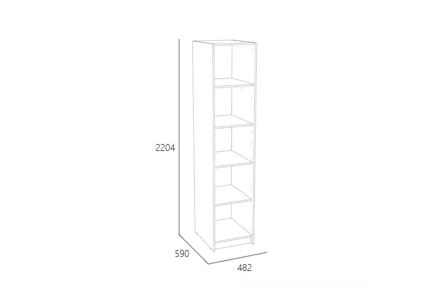 Шкаф для одежды Фолк НМ 014.02 Дуб Гранж Песочный