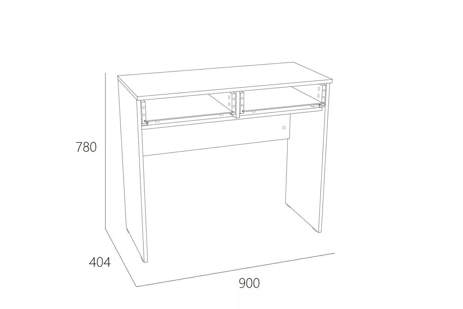 Стол туалетный Арден НМ 040.55