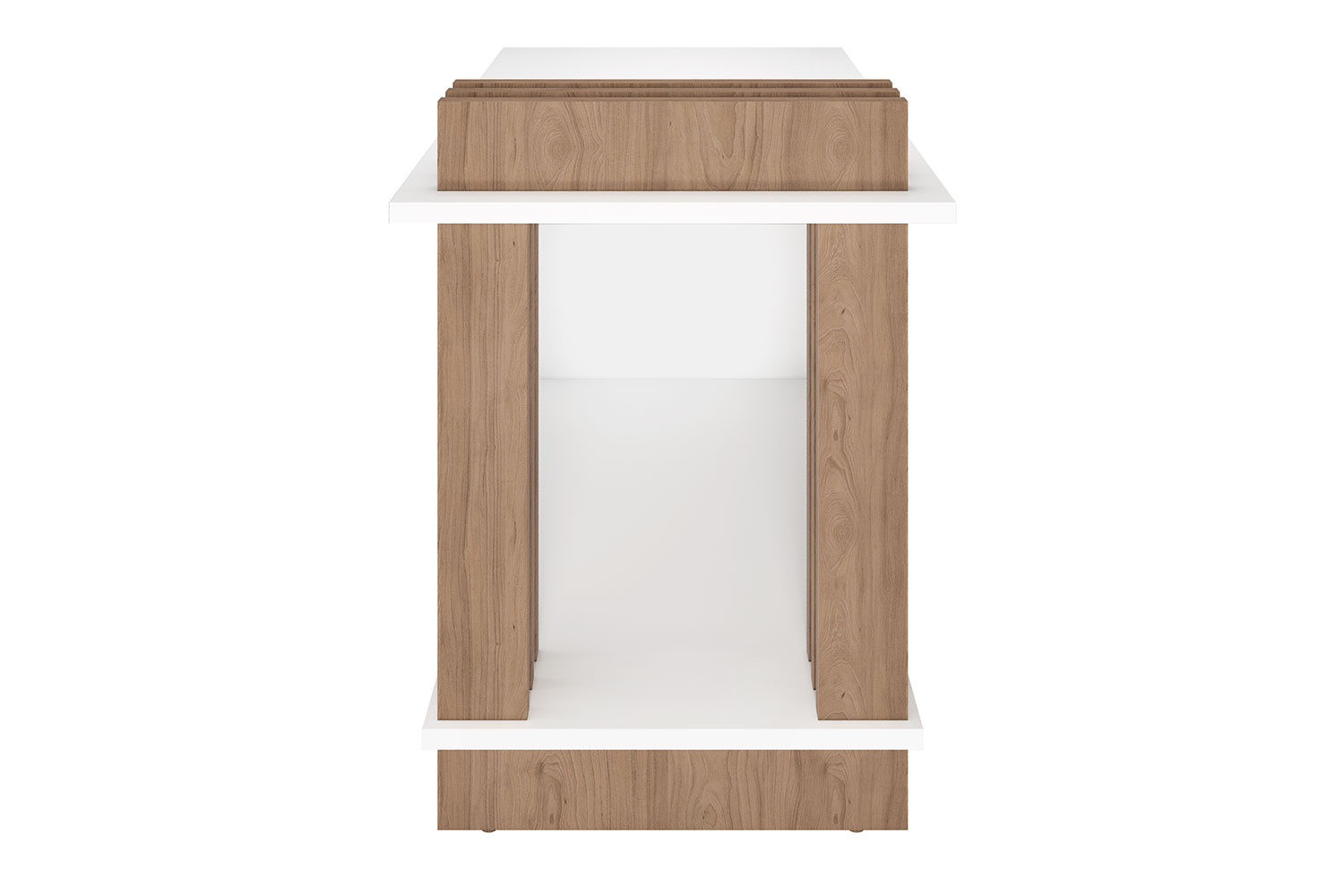 Стол журнальный Троя-520.01 Белый+Швейцарский вяз