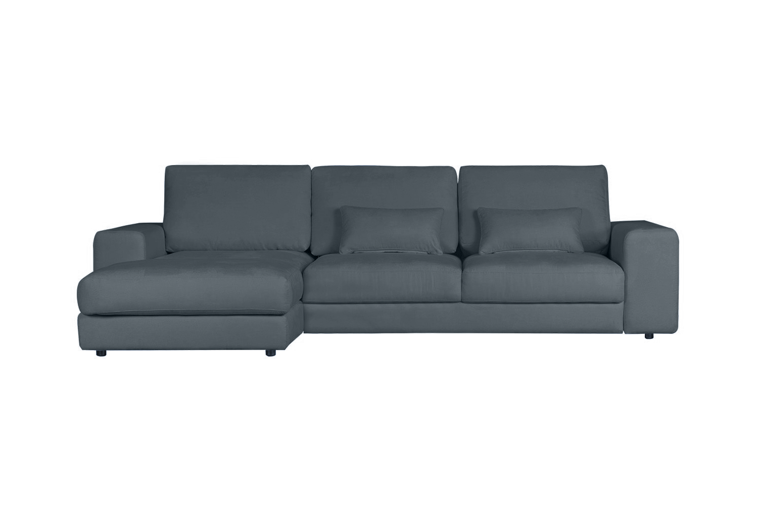 Диван Престон с канапе Gunnared dark grey (правый)