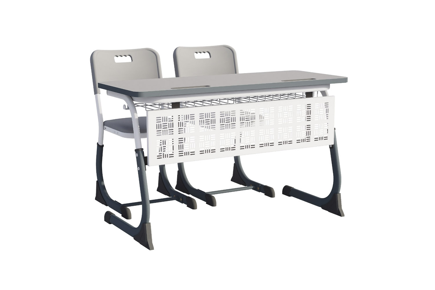 Парта двухместная SMARTY PLUS П1200А-SM+ с сеткой