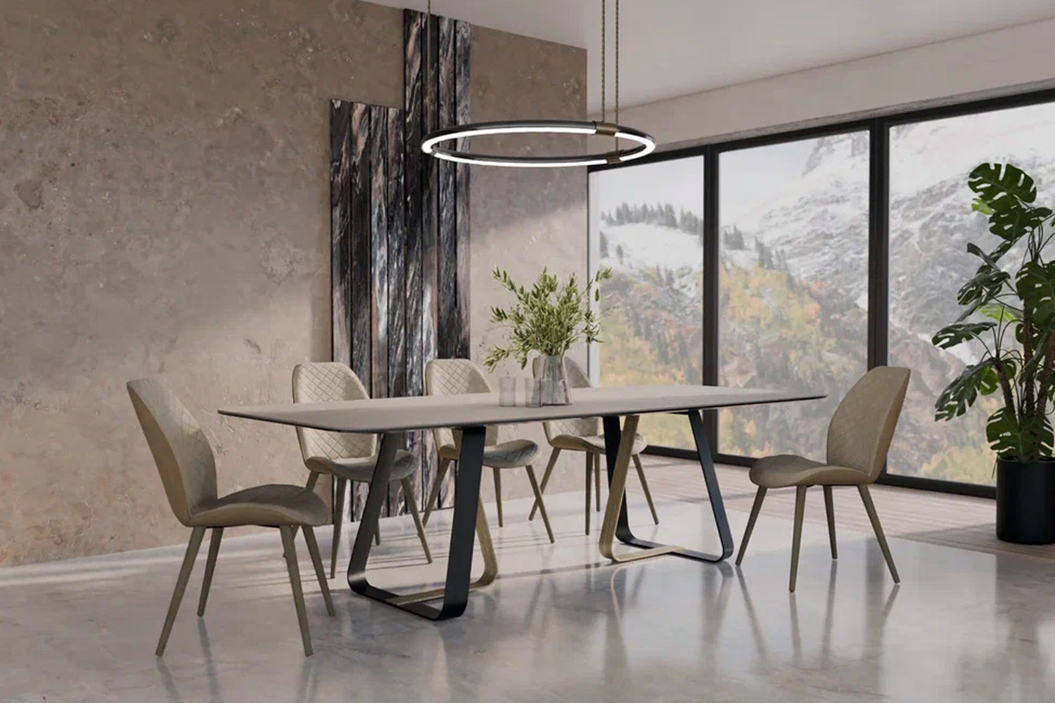 Стол Sunshell Louvre Light Grey