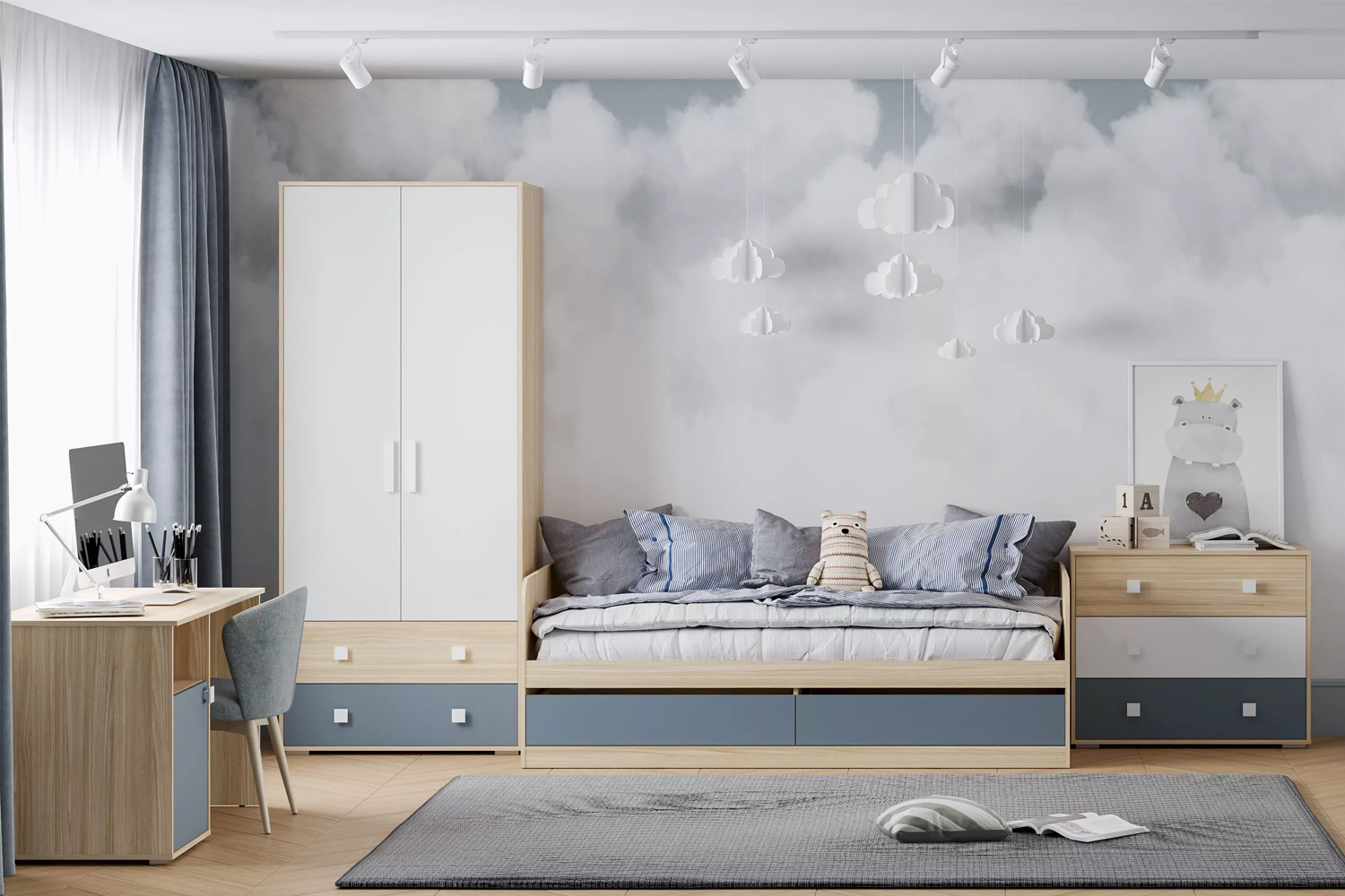 Шкаф для одежды Элиот НМ 041.94