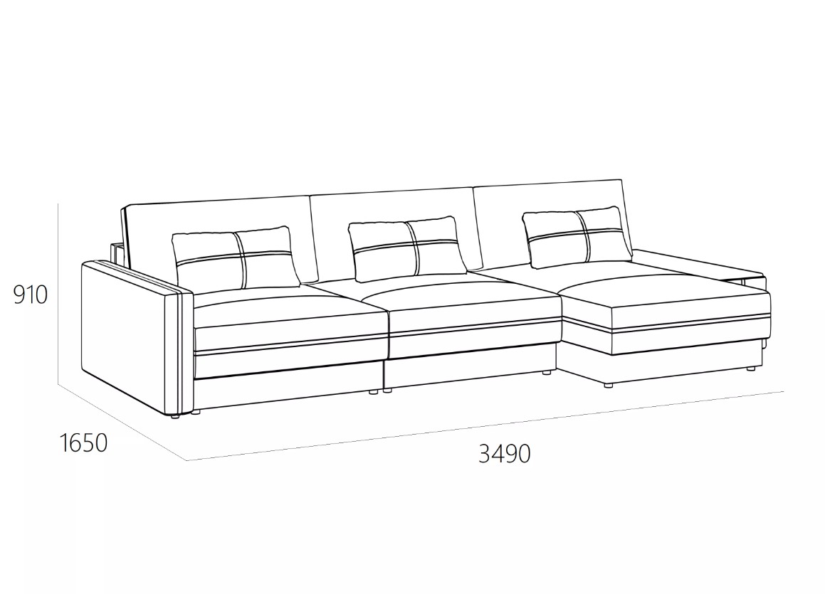 Диван Киото Комплектация 4 Clever 08