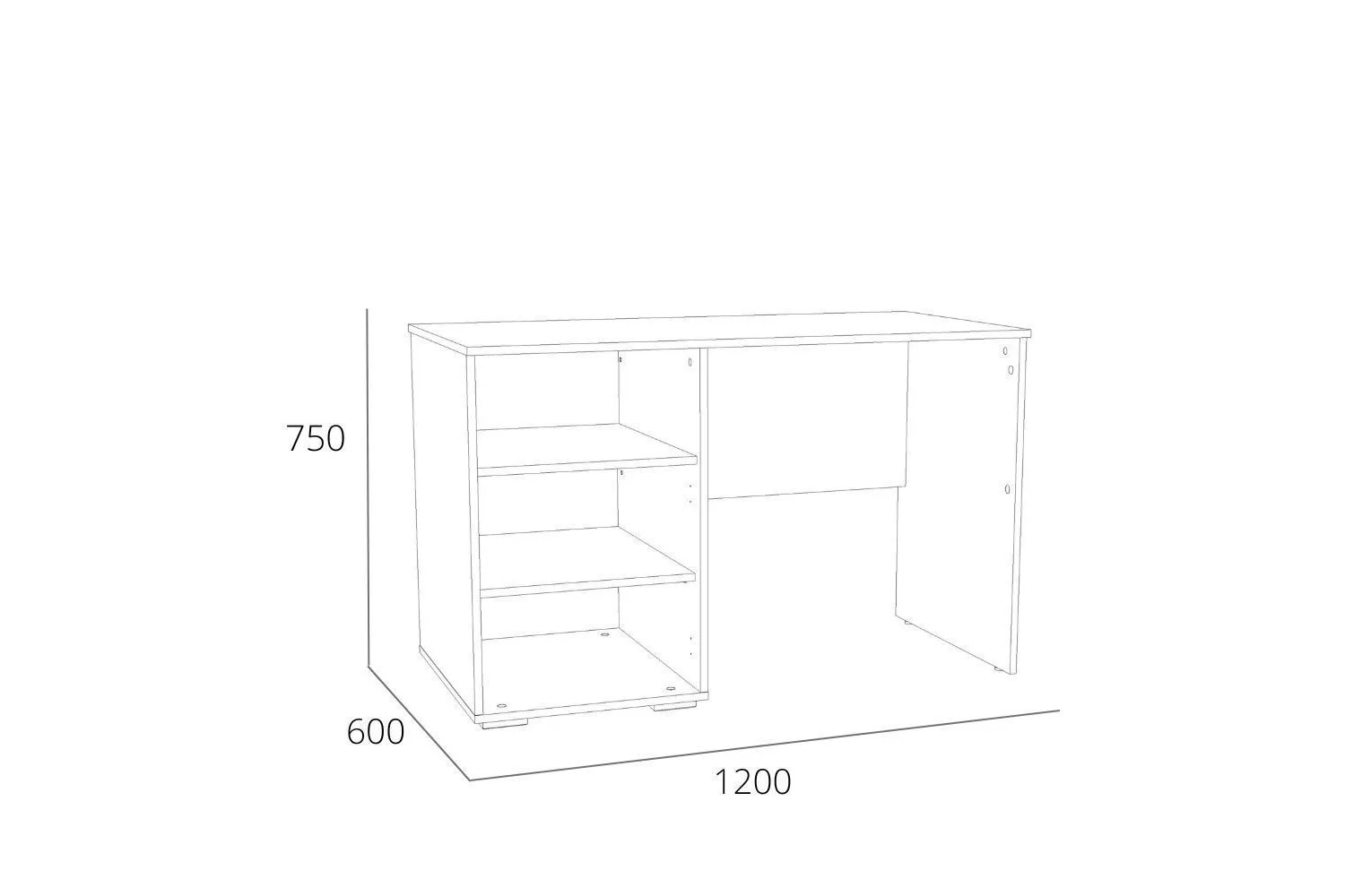 Стол письменный Элиот НМ 041.68