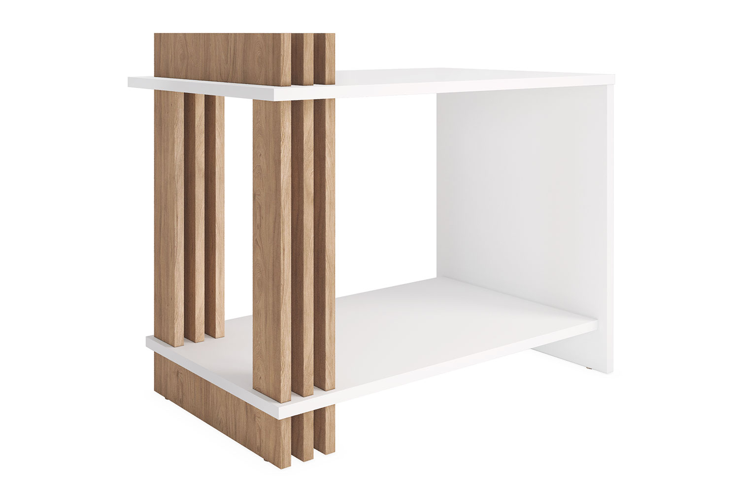 Стол журнальный Троя-520.01 Белый+Швейцарский вяз