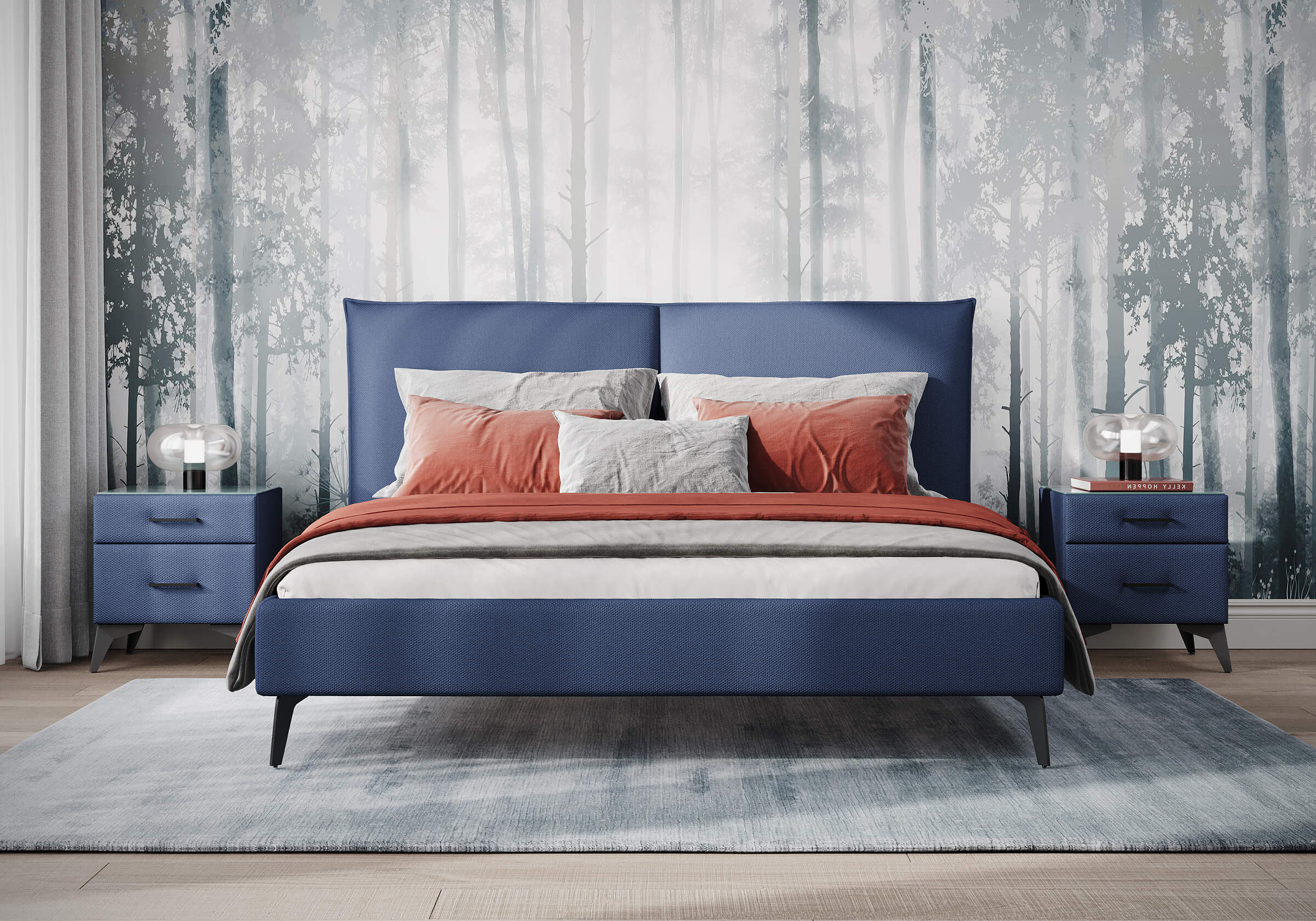 Кровать Dakota Багама синий