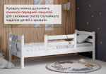 Двухъярусная кровать Соня с прямой лестницей Вариант 9 Белый