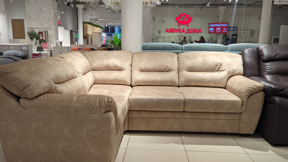 Диван Атлантик с тумбой Milano 01 Cream